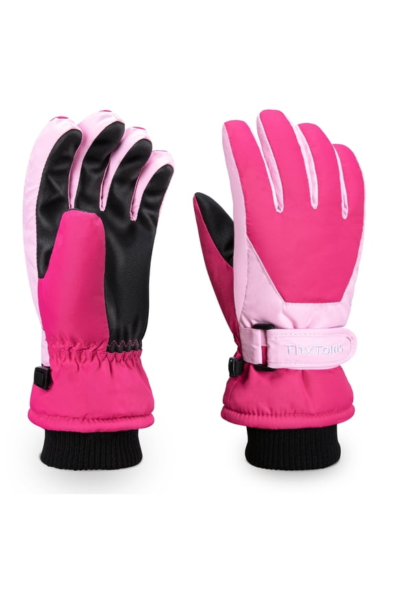 Kids Winter Gloves Waterproof Snow Gloves for Kids Skiing Snowboarding, Cold Weather Gear for Boys and Girls