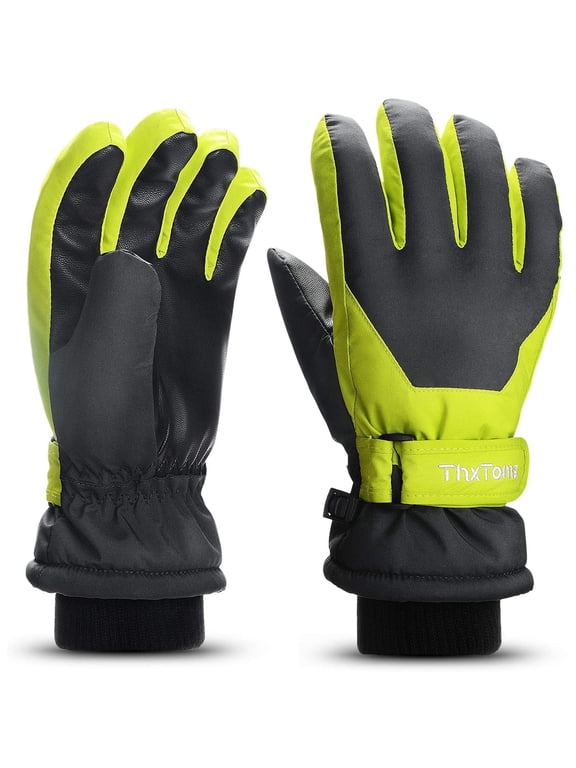 Kids Winter Gloves Waterproof Snow Gloves for Kids Skiing Snowboarding, Cold Weather Gear for Boys and Girls