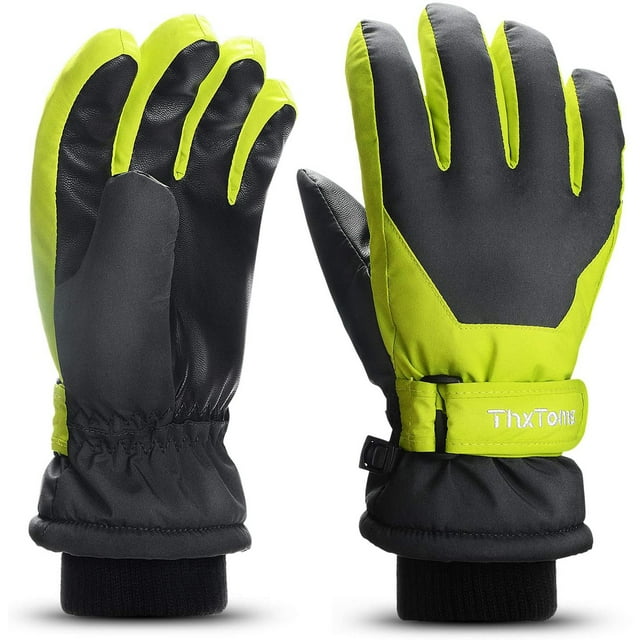 ThxToms Kids Winter Gloves Waterproof Ski Snow Snowboard Gloves for