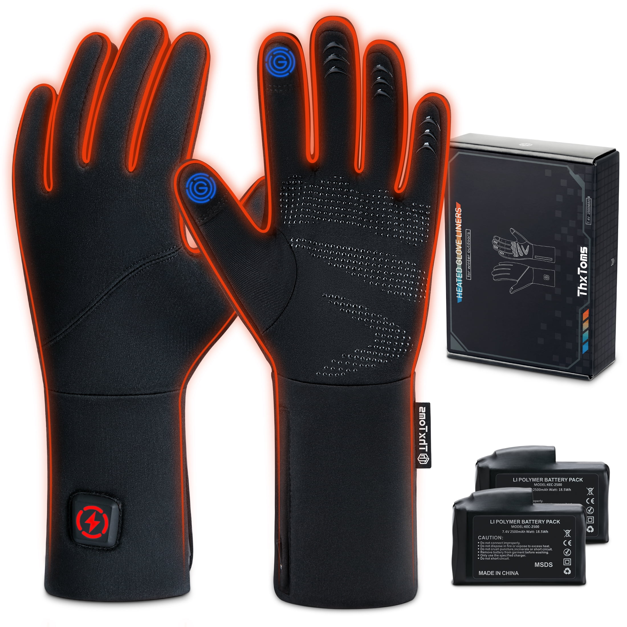 Heated glove sales liners for skiing