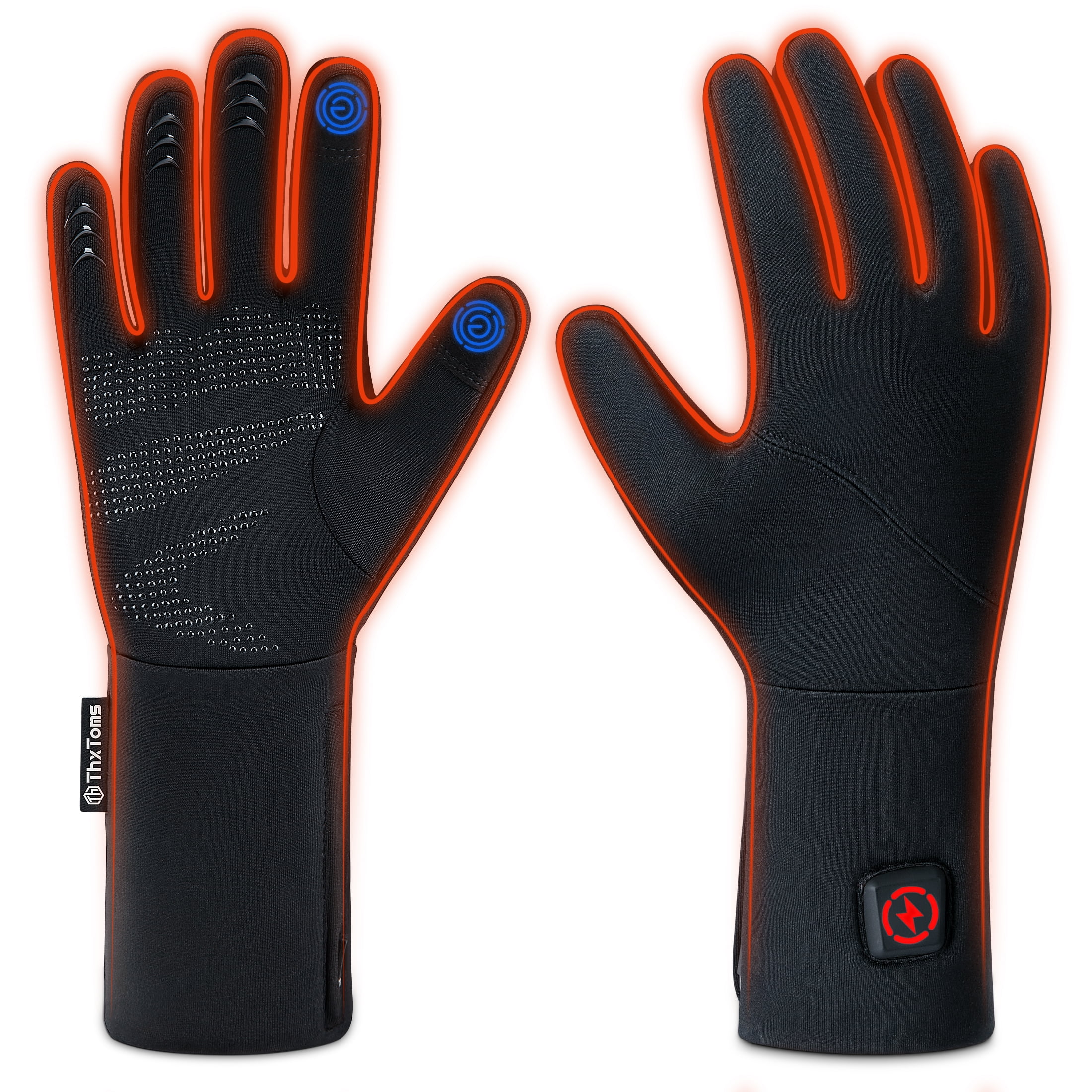 ThxToms Upgraded Heated Glove Liners for Men Women, Rechargeable Battery Electric Thin Heating