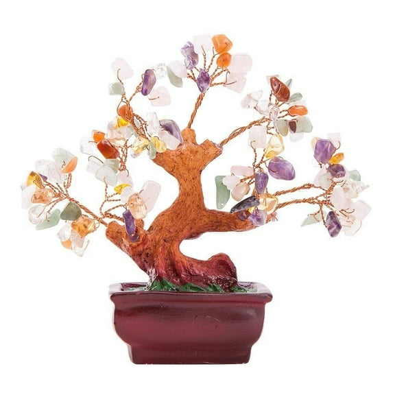 Thy Collectibles 5.88" Artificial Resin Bonsai Quartz Bonsai Money Tree