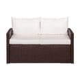thumbnail image 1 of Thy-Hom Vital Loveseat, Dark Brown Wicker, 1 of 11