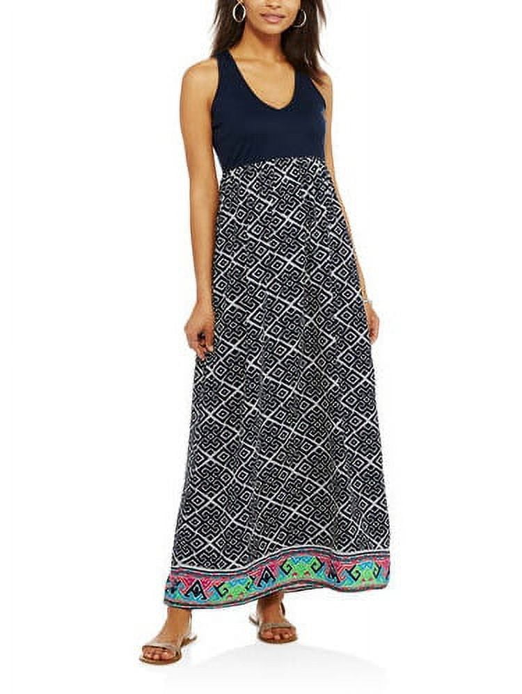 Thyme & Honey Women's Aztec Print Maxi Dress