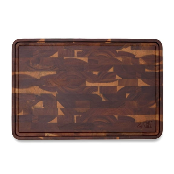 Thyme & Table 12"x18" Acacia End Grain Butcher Block