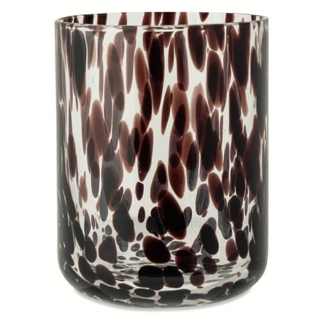 Thyme & Table 12 fl oz Black Tortoise Drinking Glass