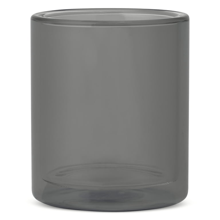 Thyme & Table 13oz Black Double Wall Drinking Glass Durable