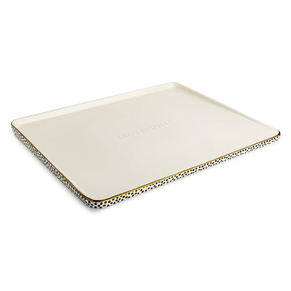 Thyme & Table 15" Square Pizza Stone Ceramic - Dot