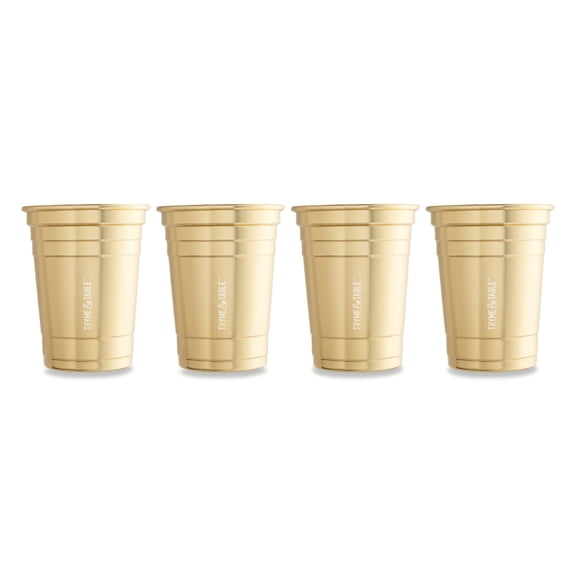 Thyme & Table 17 fl oz Gold Party Cups, Set of 4