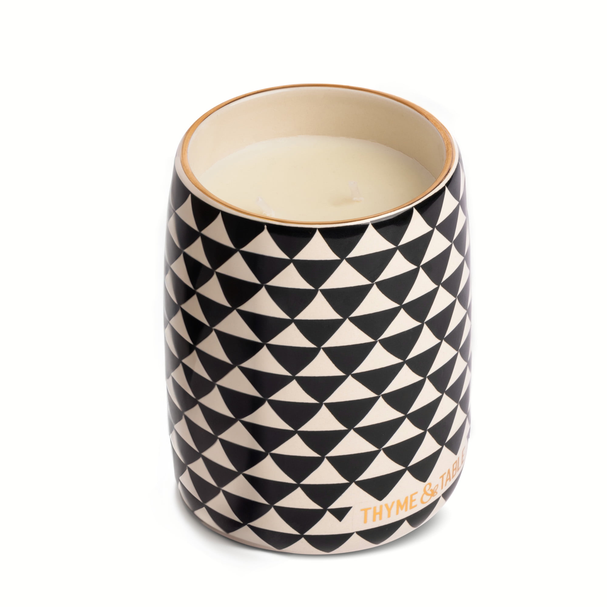 Shop Thyme & Table 19oz Amber & Vanilla Scented 2Wick Tumbler Jar