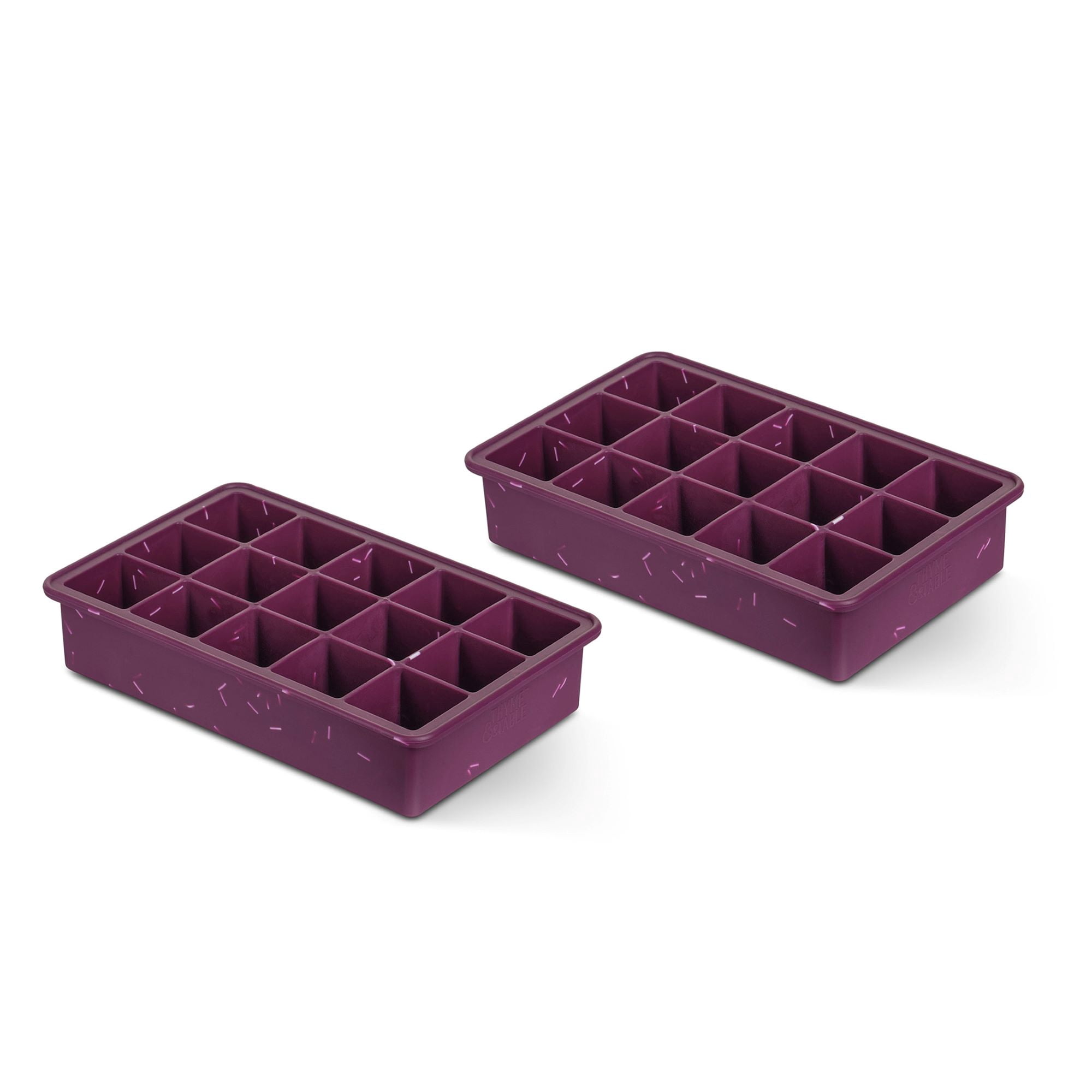 Thyme & Table 2-Pack Purple Silicone Ice Cube Trays - Walmart.com
