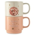 thumbnail interactive-video image 1 of Thyme & Table 2 Pack Stacking You're So Golden Pink and Disco Ball White Mugs 14.2 fl oz, Stoneware, 1 of 7