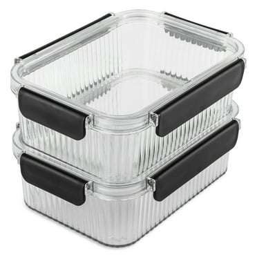 Thyme & Table 2 Pack of 5 Cup Food Storage Containers, Clear