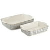 Thyme & Table 2-Piece Ceramic Rectangular Baking Dish Set -