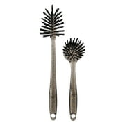 Thyme & Table 2 Piece Kitchen Sink Brush Set, Gold