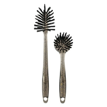 Thyme & Table 2 Piece Kitchen Sink Brush Set, Gold