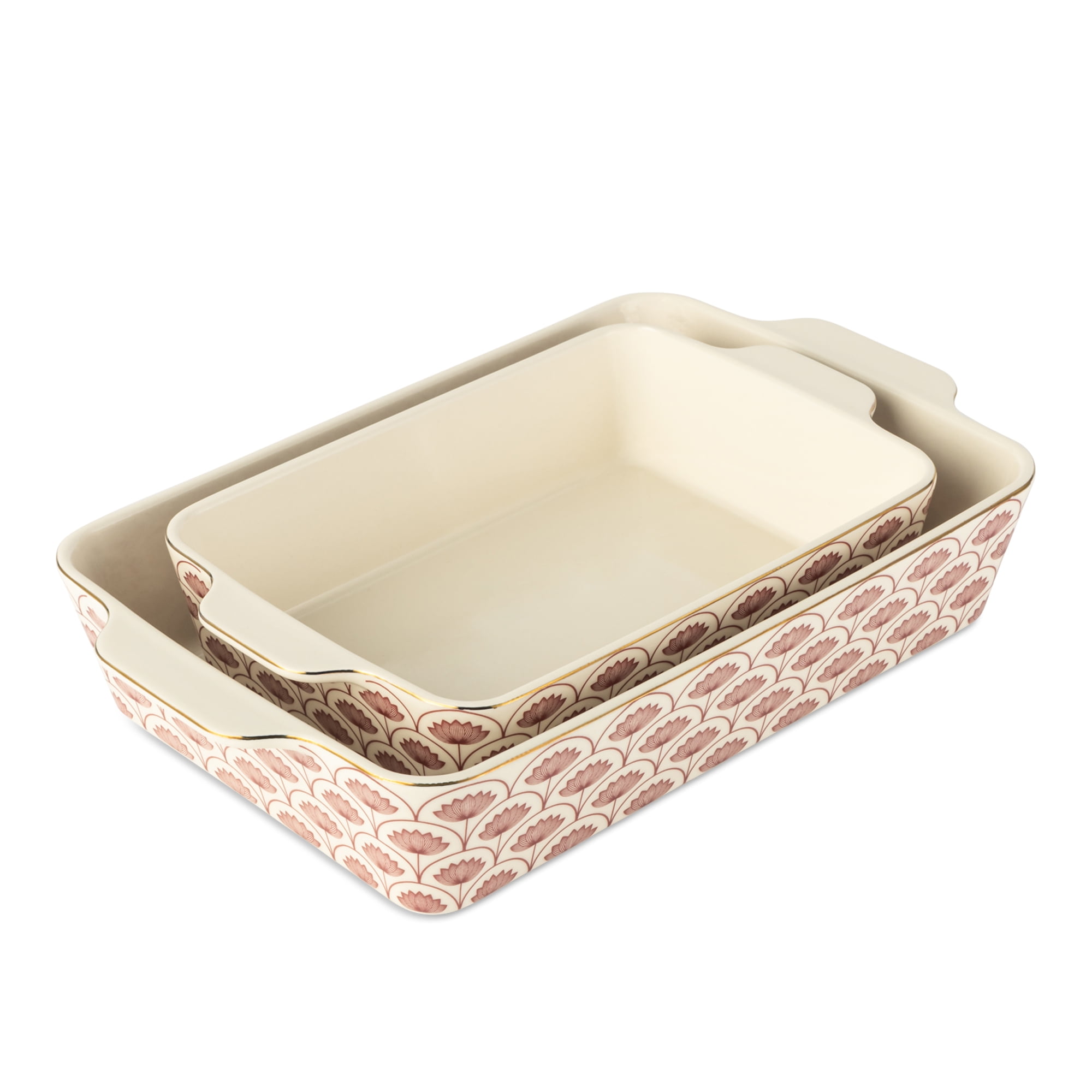 Thyme & Table 2-Piece Rectangular Stoneware Baking Dish Set, 9x13