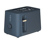 Thyme & Table 2-Slice Toaster, Extra-Wide Slots with Removable Crumb Tray, Atlantic Blue