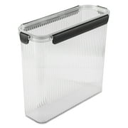 Thyme & Table 20.5 Cup Clear Ribbed Pantry Storage Container
