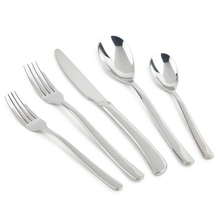Thyme & Table 20-Piece Royal Stainless Steel Flatware Set, Stainless