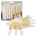 thumbnail image 1 of Thyme & Table 20 Piece Stainless Steel Gold Knife and Cutting Board Set, Taupe, 1 of 13