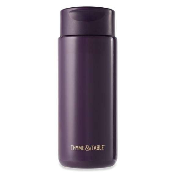 Thyme & Table 22 fl oz Stainless Steel Coffee Tumbler, Purple