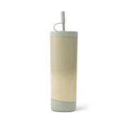 Thyme & Table 24oz Stainless Steel Auden Tumbler with Straw, Mint Ombre Shimmer