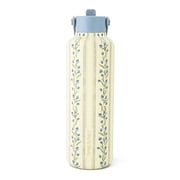 Thyme & Table 24oz Stainless Steel Cleo Bottle with Straw, Tulip