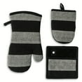 thumbnail image 1 of Thyme & Table 3-Pack Kitchen Set, Oven Mitt, Potholder, Mini Mitt, Bold Stripe, 1 of 6