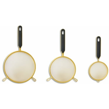 Thyme & Table 3-Piece Fine Mesh Gold Strainer Set