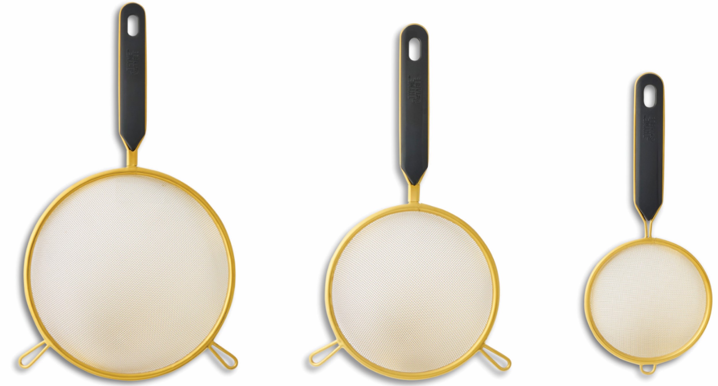 Thyme Table 3 Piece Fine Mesh Gold Strainer Set: What Stands Out on Walmart