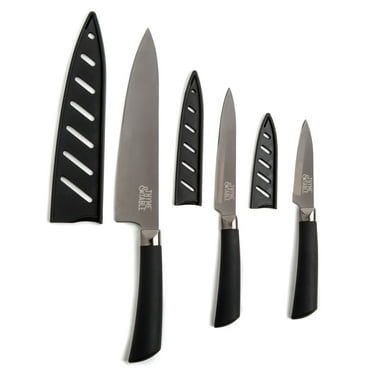 Thyme & Table 3-Piece, Non-Stick Coated High Carbon Stainless Steel Kitchen Knives