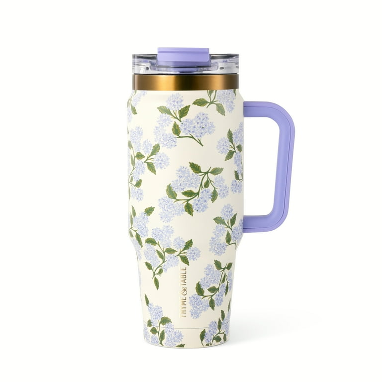 Thyme & Table 32 fl oz Stainless Steel Luna Tumbler with Handle