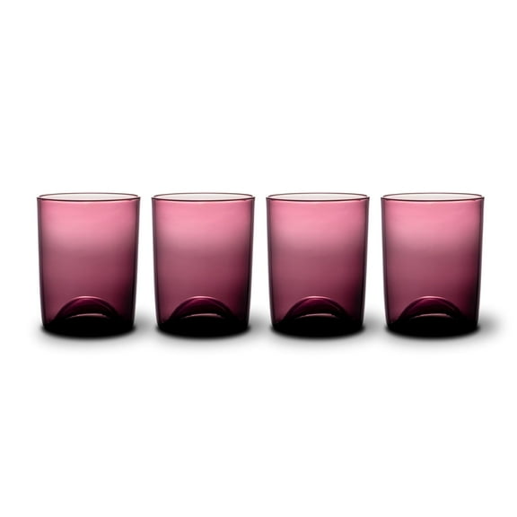 Thyme & Table 12 fl oz Magenta Sphere Drinking Glasses, Set of 4