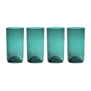 Thyme & Table 20 fl oz Emerald Green Sphere Drinking Glasses, Set of 4