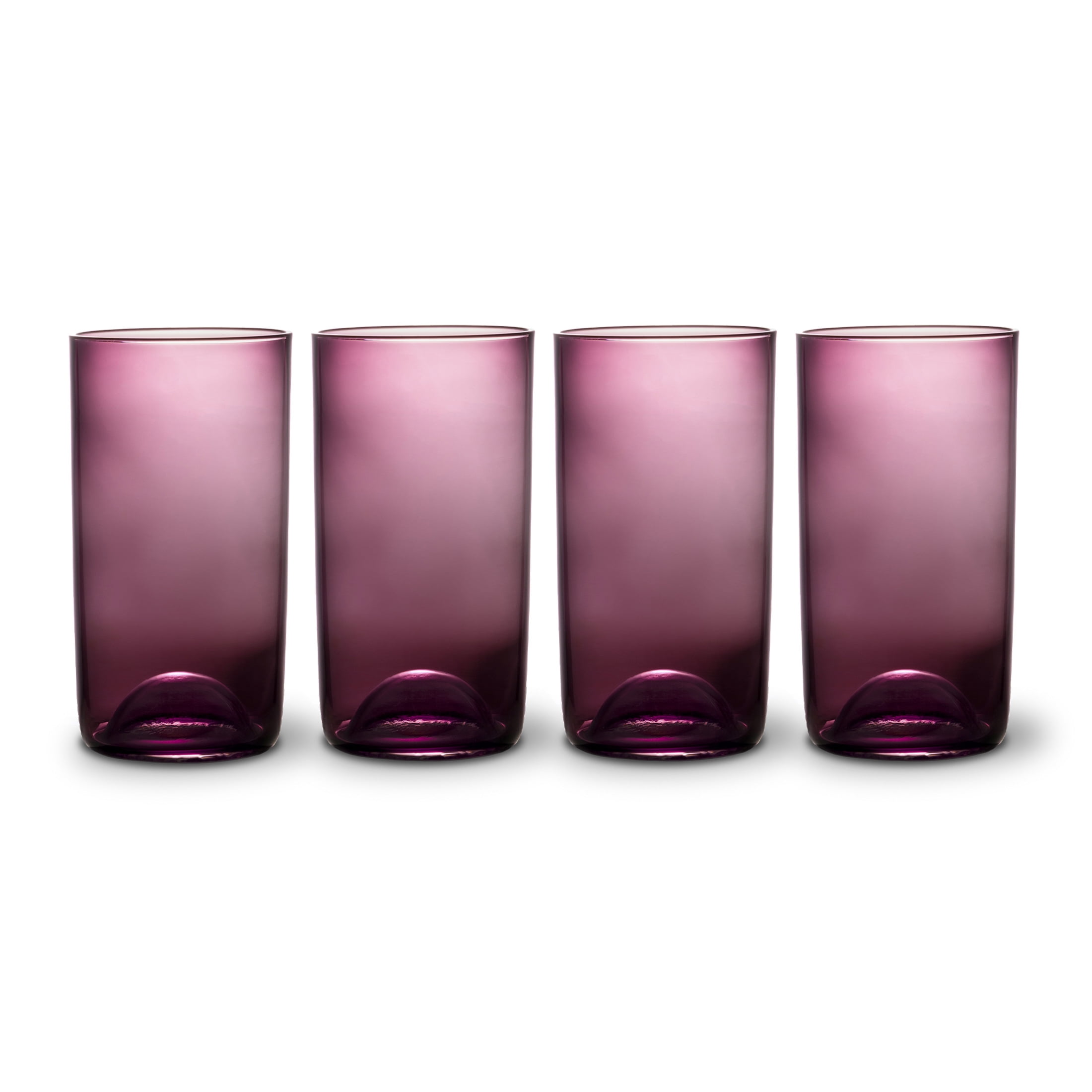 Thyme & Table 20 fl oz Magenta Sphere Drinking Glasses, Set of 4
