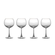 Thyme & Table Sphere Stemmed Wine Glasses with Gold Rim, Set of 4