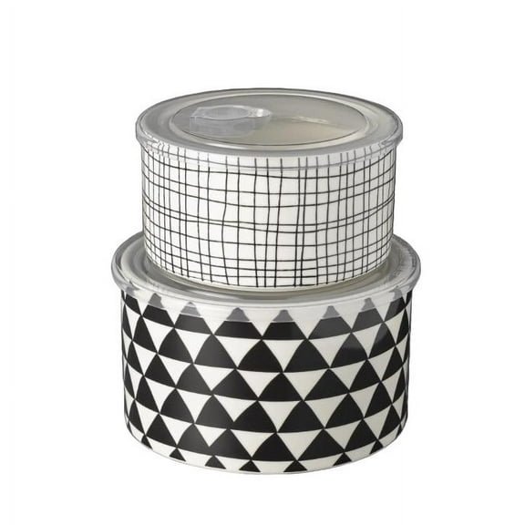 Thyme & Table 4-Piece Ceramic Baking Dish & Lid Set - Medallion