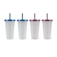 thumbnail image 1 of Thyme & Table 24oz 4-pack Color Changing Cups, Blue and Purple, 1 of 5