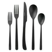 Thyme & Table Royal 40-Piece Black Stainless Steel Flatware Set, Service for 8