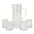 Thyme & Table 5Piece Glass Pitcher & Cup Set, Harvest