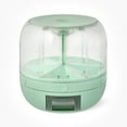 thumbnail interactive-video image 1 of Thyme & Table 6 Section Rotating Plastic Food Storage Dispenser with Removable Drawer, Green, 1 of 9