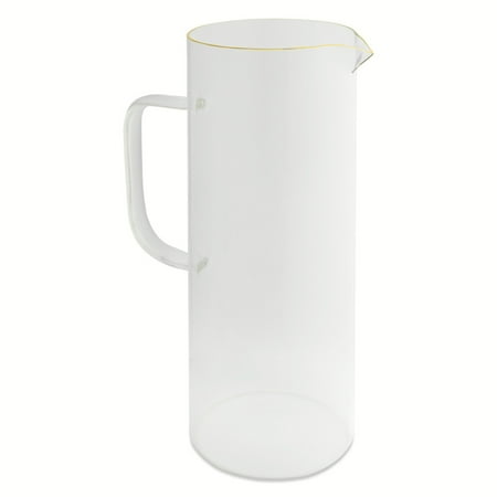 Thyme & Table 60 fl oz Glass Pitcher with Gold Rim