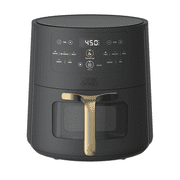 Thyme &amp; Table 6QT Air Fryer, with ThymeCrisp™ and Ceramic-Coated Nonstick Basket, Slate Grey