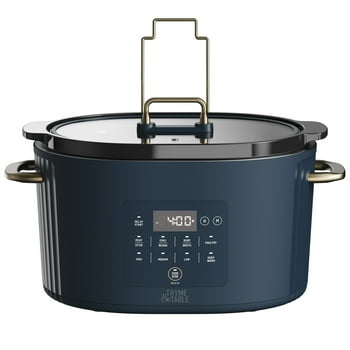 Thyme & Table 6QT Programmable Slow Cooker, Atlantic Blue