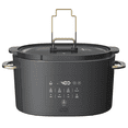 thumbnail image 1 of Thyme & Table 6QT Programmable Slow Cooker, Slate Grey, 1 of 11