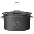 thumbnail image 1 of Thyme & Table 6QT Programmable Slow Cooker, Slate Grey, 1 of 12