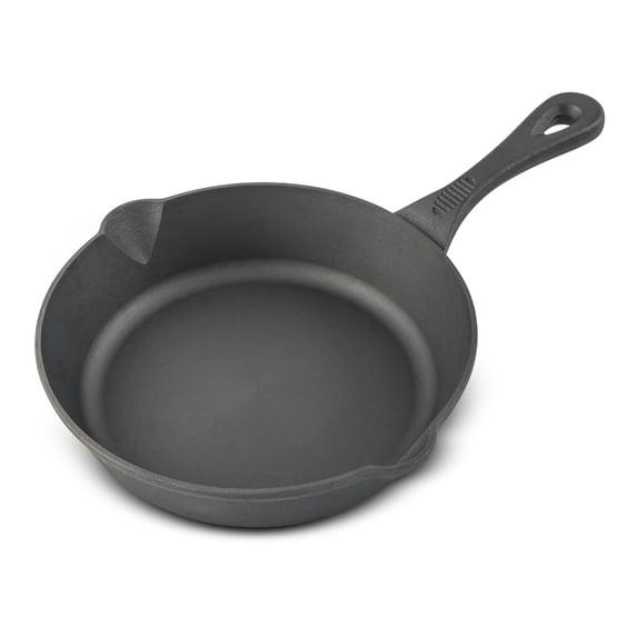 Thyme & Table 8" Smooth Milled, Pre-Seasoned Cast Iron Skillet