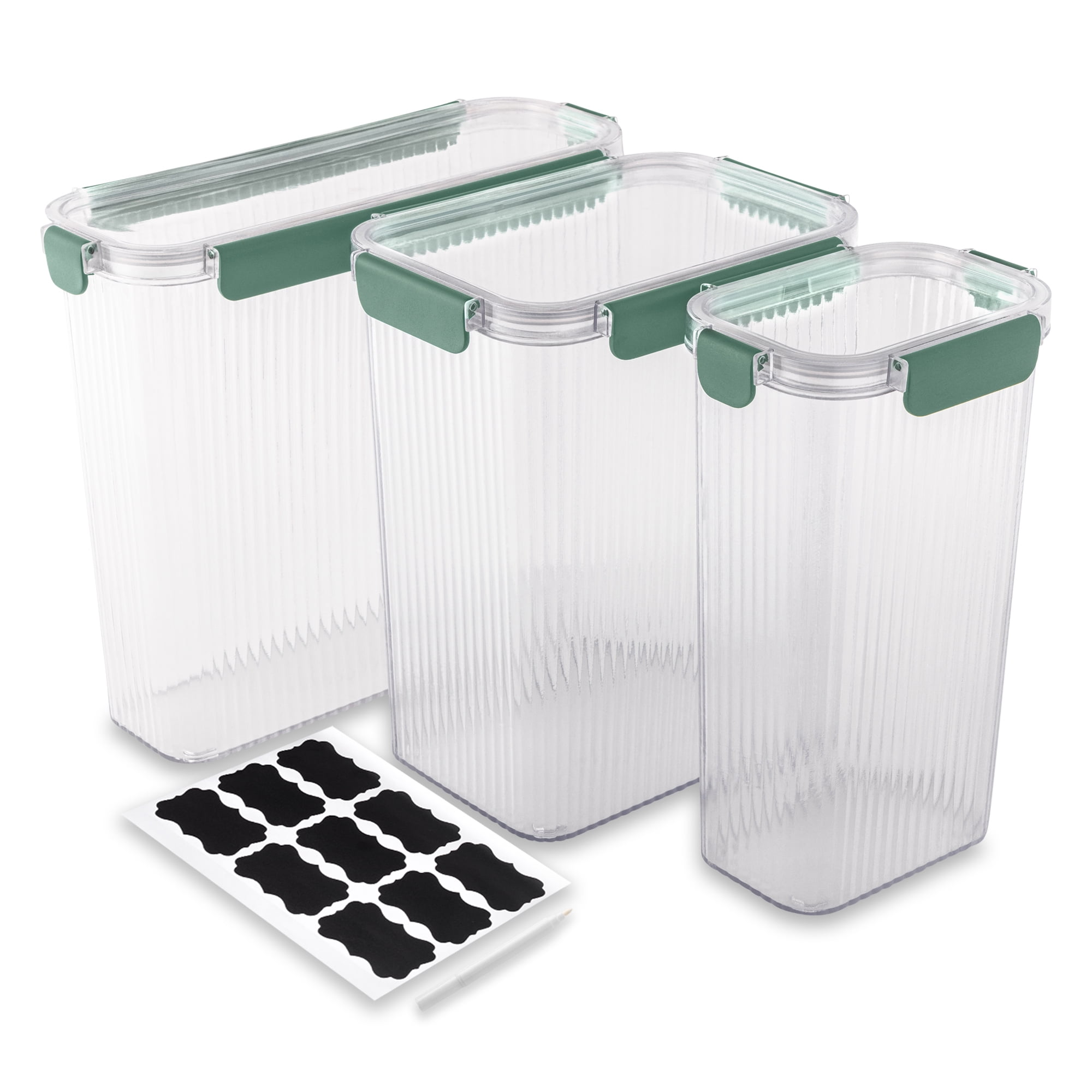 Thyme & Table 8 Piece Pantry Storage Container Set, Green