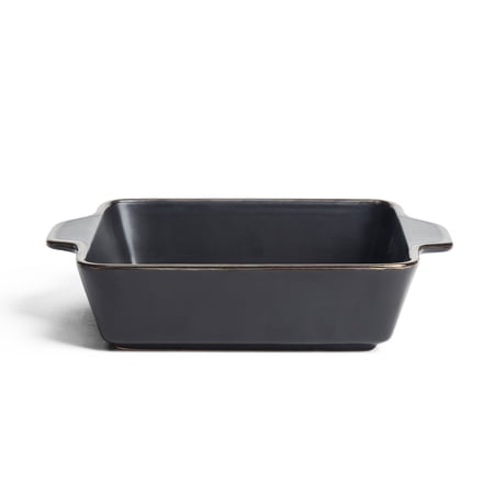 Thyme & Table 8" Square Ceramic Baker - Onyx